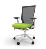 Cherryman IDesk Oroblanco Task Chair - White Frame with Green Seat - 4198