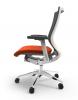 Cherryman IDesk Oroblanco Task Chair - White Frame with Orange Seat - 5517